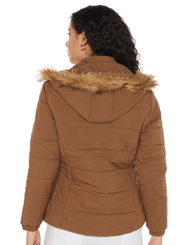 Qube By Fort Collins Women's Parka Coat (BE2913AZ_Khaki - Image 4