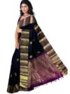 Pure Silk Saree for Women, Golden Zari and Motifs