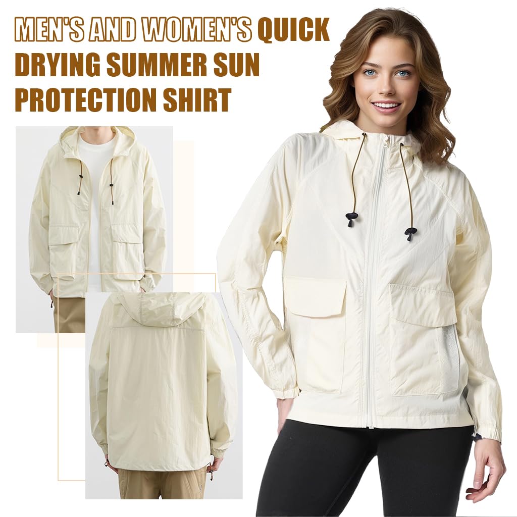 SANNIDHI® Rain Coat for Women and Men, Lightweight Waterproof Jacket Windproof Rain with Adjustabe Hooded jackets for Running Hiking Cycling Travel - Image 4