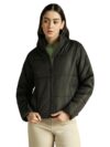 DL Woman Regular Fit Ployseter Solid Full Sleeves Hooded Padded Jackets