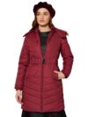 Polyester Women's Jacket (Aw23-Wwjkt-005_Maroon_L)