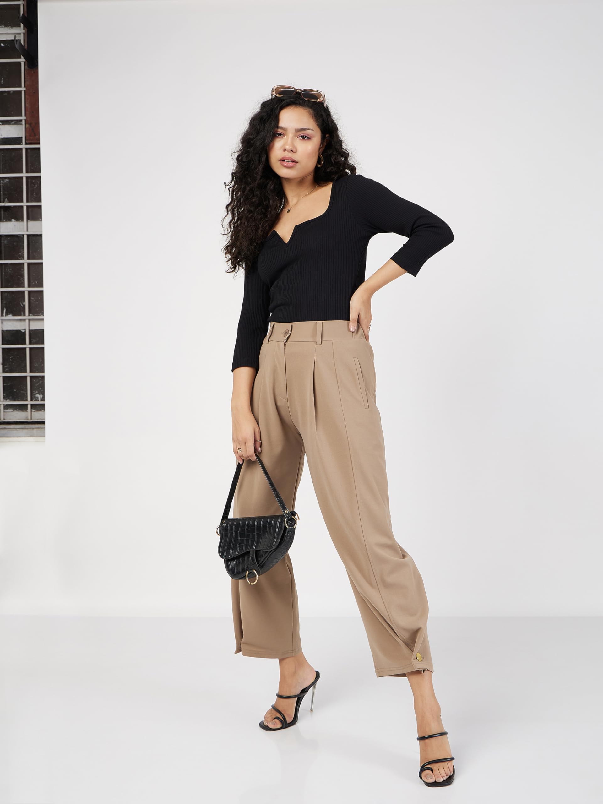 SASSAFRAS Women's Slim Fit Tops (SFTOPS41520 - Image 7