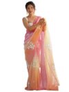 Amazon Brand - Tavasya Pure Chiffon Floral Sequence Work Saree