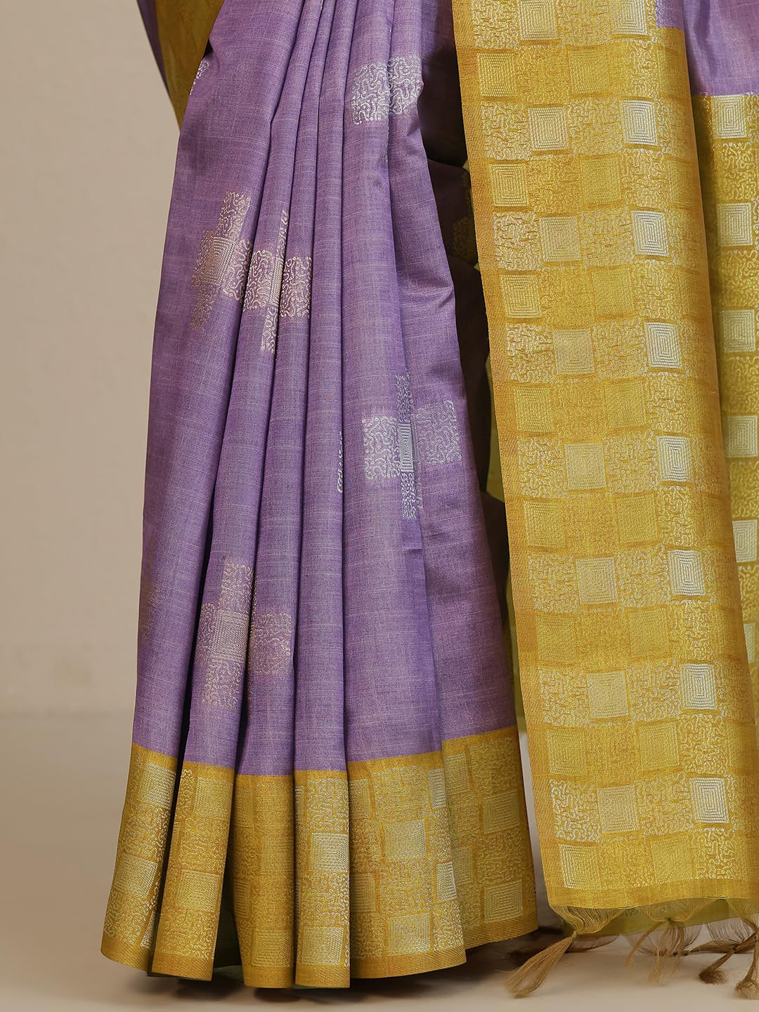 Libas Woven Design Silk blend Saree for Women (92538P) - Image 3
