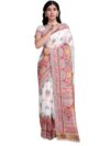 Ambararambh Saree Women's Pashmina Kashmiri Silk Saree with Blouse Piece, Traditional Indian Wear